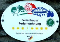 Plakette des Deutschen Tourismusverbands: 3 Sterne / 4 Sterne